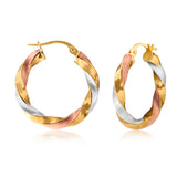 9ct Fancy Hoop Earrings