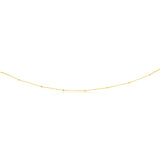 9ct Yellow Gold Curb With Diamond Cut Dices 45cm Chain