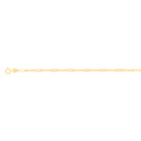 9ct Yellow Gold Fancy 25cm Anklet