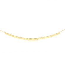 Load image into Gallery viewer, 9ct Yellow Gold Tiny Disc charm 40cm Choker Chain