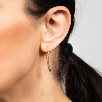 9ct Yellow Gold Light Conical Drop Earrings