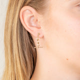 9ct Yellow Gold Fancy Links Drop Earrings