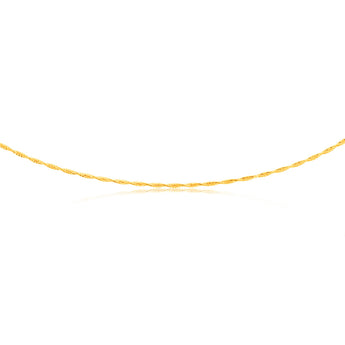 9ct Yellow Gold Omega 45cm Chain