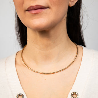 9ct Yellow Gold Omega 45cm Chain