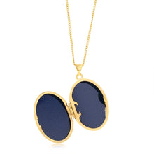 Load image into Gallery viewer, 9ct Yellow Gold Engraved Oval Locket