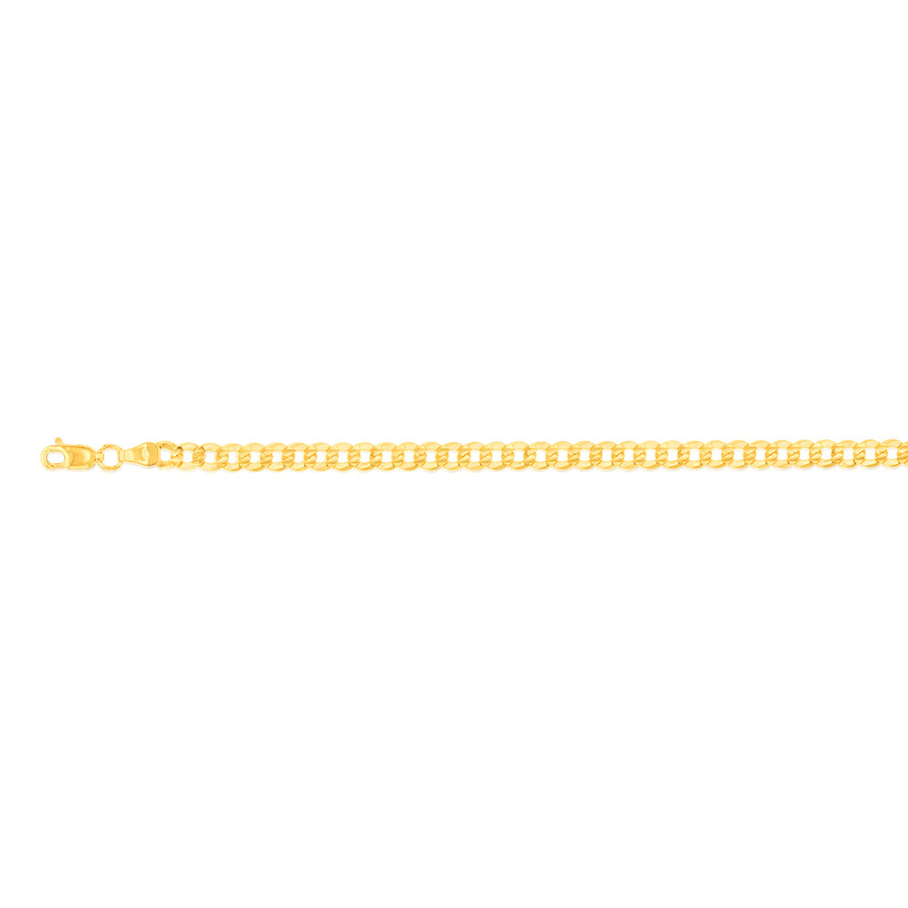 9ct Yellow Gold Fancy 120 Gauge 21cm Bracelet