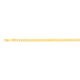 9ct Yellow Solid Gold Fancy 120 Gauge 21cm Bracelet