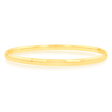 Load image into Gallery viewer, 9ct Yellow Gold Fancy 60mm Bangle