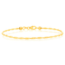 Load image into Gallery viewer, 9ct Yellow Gold Omega 19cm Bracelet