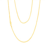 9ct Yellow Gold Fancy Wheat 45cm Chain