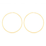 9ct Yellow Gold Plain 30mm Sleeper Earrings