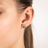 9ct Yellow Gold Textured Stud Earrings