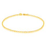 9ct Yellow Gold Fancy 19cm Bracelet