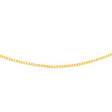 9ct Yellow And White Solid Gold Two Tone 8 Side Diamond Cut Franco Chain