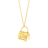 9ct Yellow Gold Lock And Key Locket Pendant