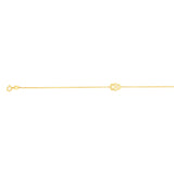 9ct Yellow Gold Hand Of Fatima 19cm Bracelet