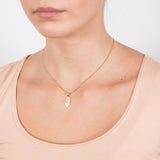 9ct Yellow Gold Oval St. Michael Medallion Pendant