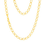 9ct Yellow Gold Open Curb 45cm Chain