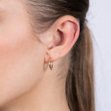 9ct Yellow Gold Wise 10mm Hoop Earrings