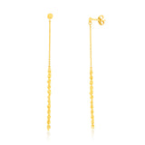 9ct Yellow Gold Rope Drop Earrings