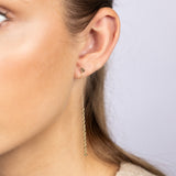 9ct Yellow Gold Rope Drop Earrings