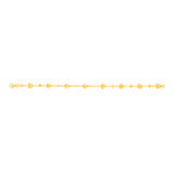 9ct Yellow Gold Heart Charm 19.7cm Bracelet