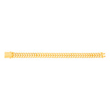 9ct Yellow Gold Double Row Curb Link 20cm Bracelet
