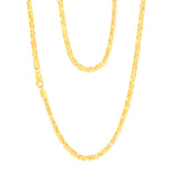 9ct Yellow Gold Byzantine 45cm Chain