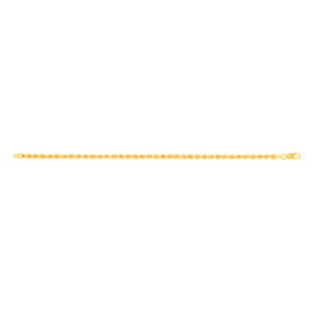 9ct Yellow Gold Rope 19cm Chain