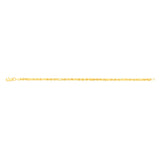 9ct Yellow Gold Hollow Diamond Cut Figarope 18.5cm Bracelet
