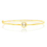 9ct Yellow Gold Rainbow Circle Hinged Bangle
