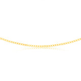 9ct Yellow Gold Open Curb 45cm Chain