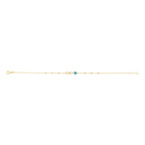 9ct Yellow Gold Infinity Evil Eye 19cm Bracelet