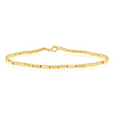 9ct Yellow Gold Fancy Elongated 19cm Bracelet