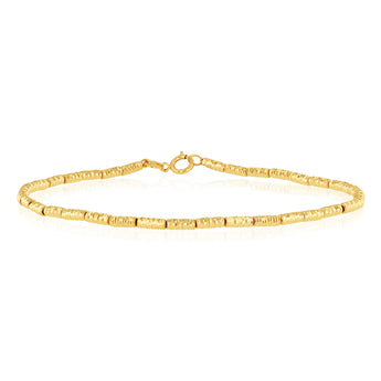 9ct Yellow Gold Fancy Elongated 19cm Bracelet