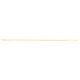 9ct Yellow Gold Fancy Diamond Cut 19cm Bracelet