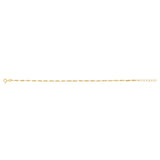9ct Yellow Gold Fancy Diamond Cut 19cm Bracelet