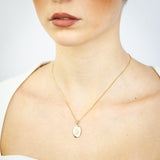 9ct Yellow Gold Oval St. Christopher Pendant