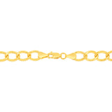 9ct Yellow Gold 150 Gauge Open Curb 45cm Chain