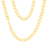 9ct Yellow Gold 150 Gauge Open Curb 50cm Chain