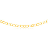 9ct Yellow Gold 150 Gauge Open Curb 50cm Chain