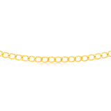 9ct Yellow Gold 150 Gauge Open Curb 50cm Chain