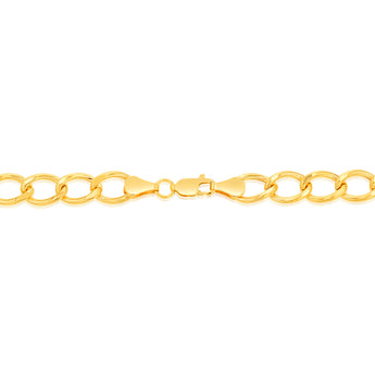 9ct Yellow Gold 150 Gauge Open Curb 50cm Chain
