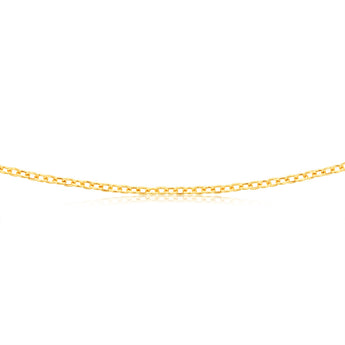 9ct Yellow Gold Belcher 60 Gauge 45cm Chain