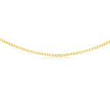 9ct Yellow Gold Curb 80 Gauge 45cm Chain