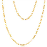 9ct Yellow Gold Curb 80 Gauge 50cm Chain