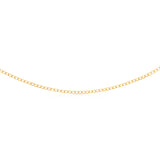9ct Yellow Gold Curb 80 Gauge 50cm Chain
