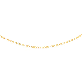 9ct Yellow Gold Curb 80 Gauge 50cm Chain