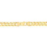 9ct Yellow Gold Diamond Cut Concave Curb 270 Gauge 60cm Chain