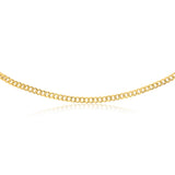 9ct Yellow Gold Extra Flat Curb 160 Gauge 60cm Chain